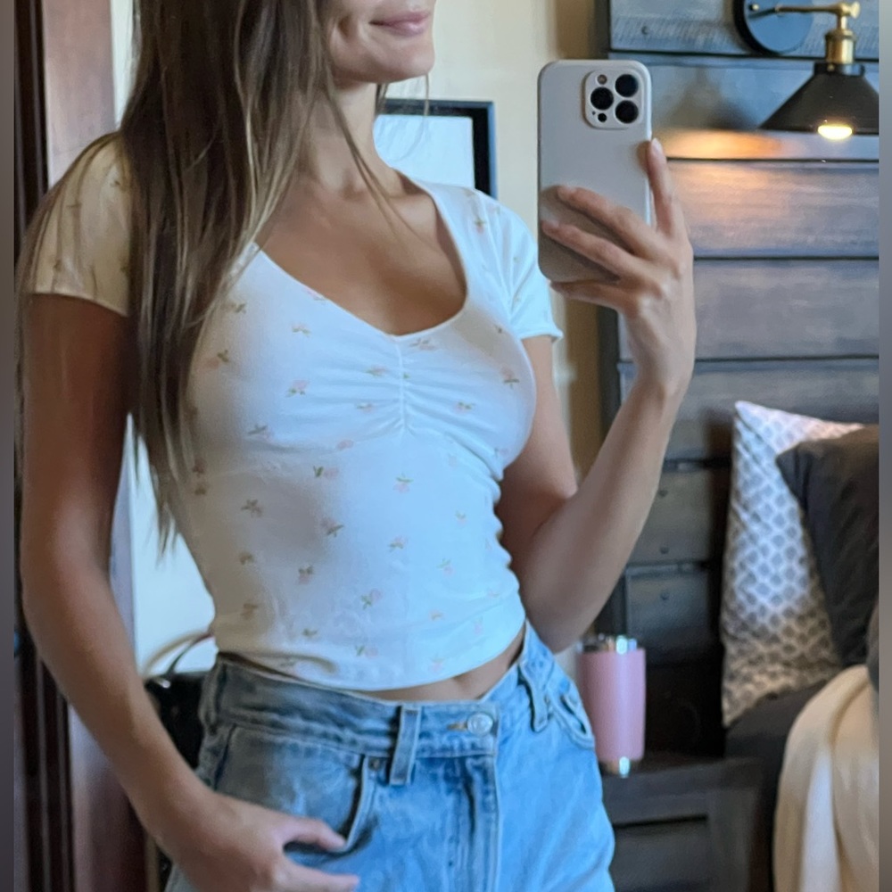 Floral Short Sleeve Top